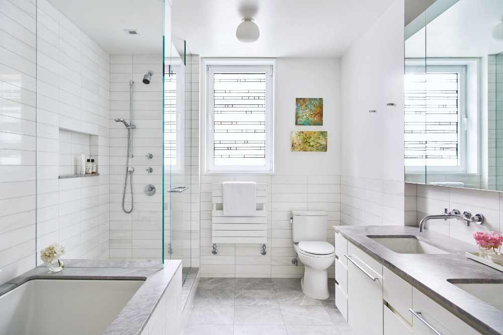 Brooklyn Heights Carriage House, Bathroom by Delson or Sherman Architects PC
