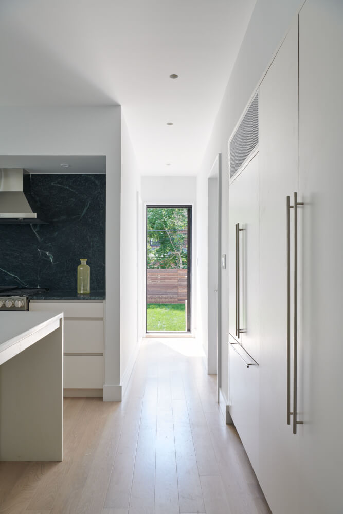 Flushing House, Kitchen by Delson or Sherman Architects