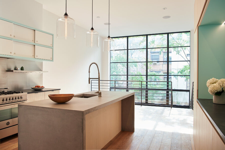 	Upper West Side Limestone, Kitchen by Delson or Sherman Architects PC