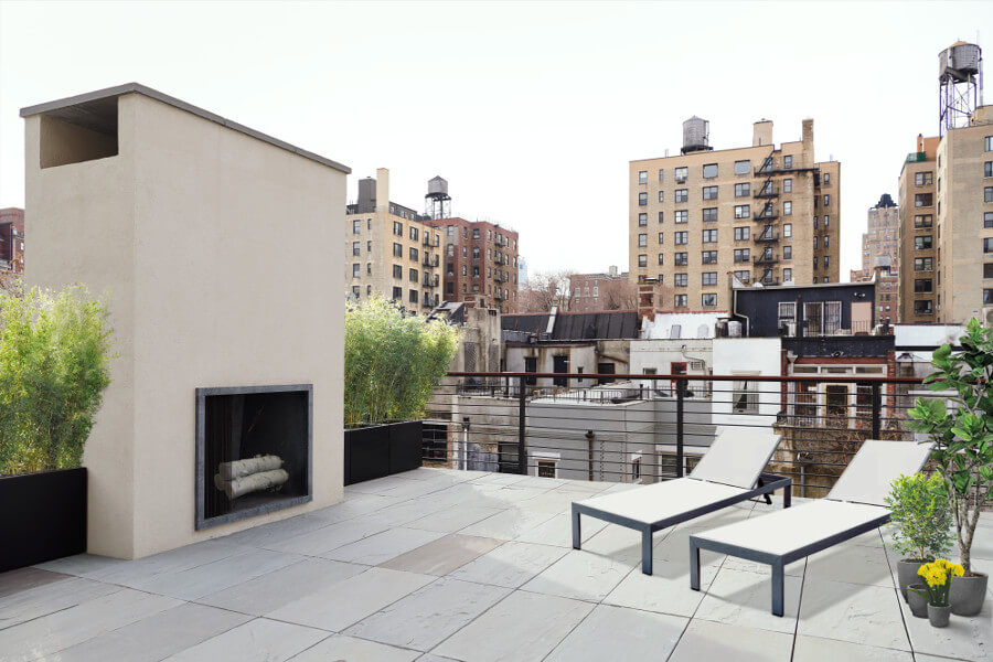 Upper West Side Row House, Roof by Delson or Sherman Architects PC