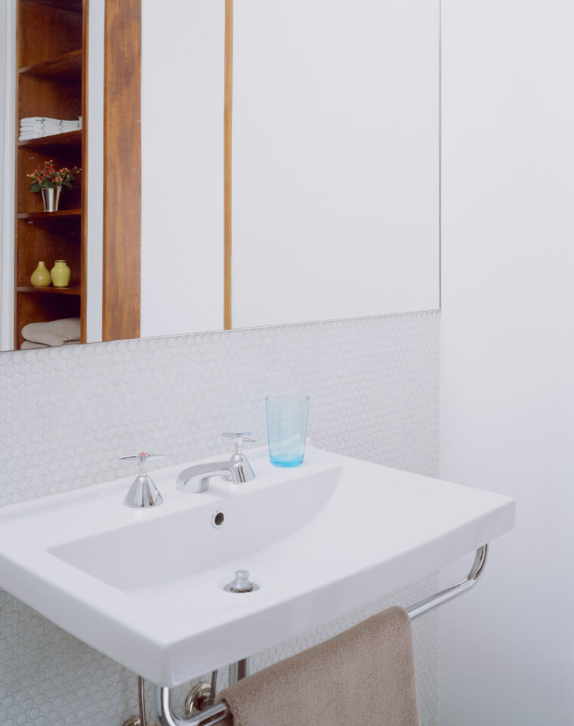 East Harlem Brownstone, Bathroom by Delson or Sherman Architects