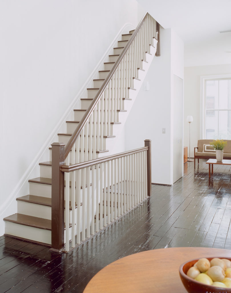 East Harlem Brownstone, Staircase by Delson or Sherman Architects