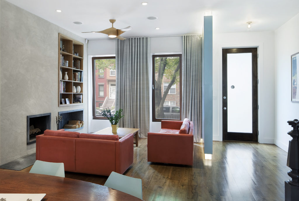 Carroll Gardens Brownstone, Living Room by Delson or Sherman Architects