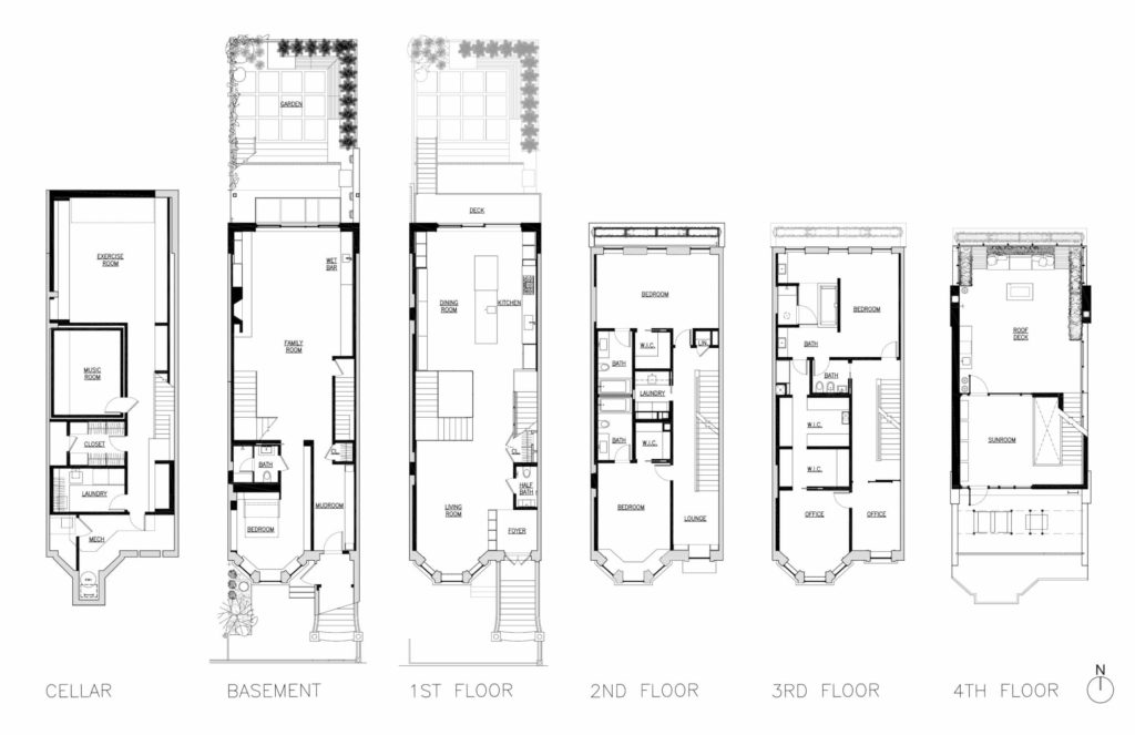 Park Slope Additions Blueprint by Delson or Sherman Architects