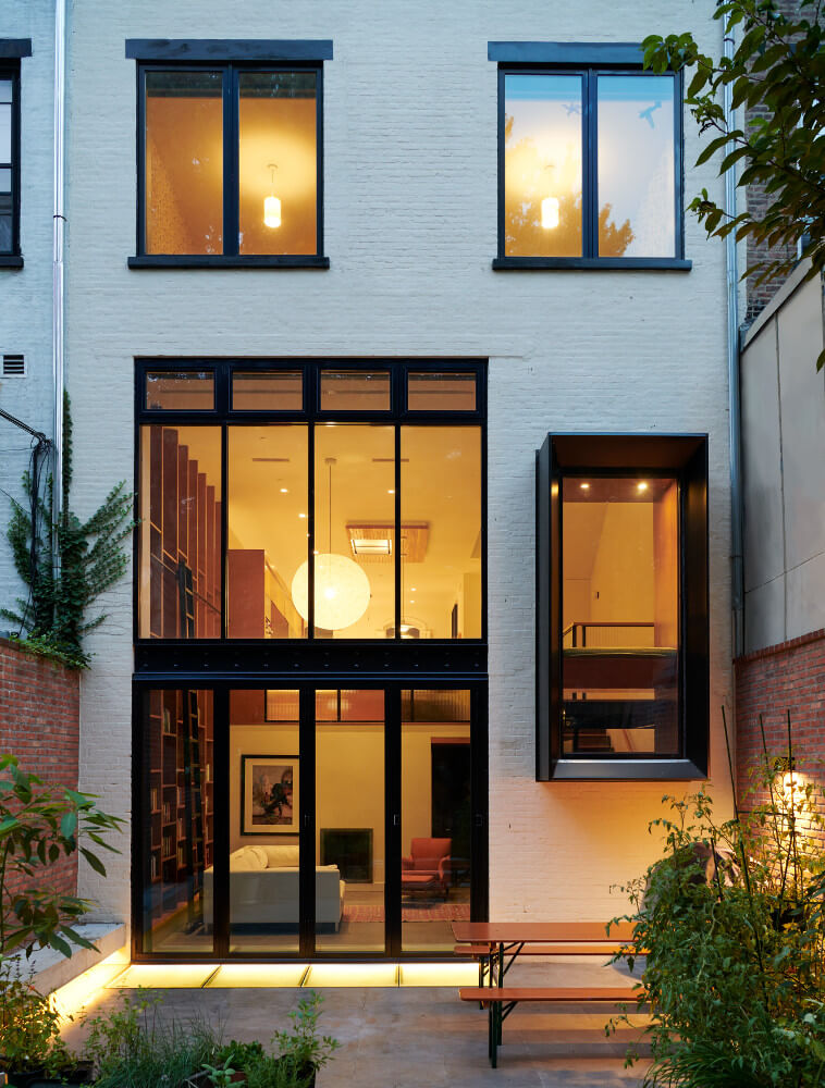 Fort Greene Brownstone Rear Facade by Delson or Sherman Architects PC