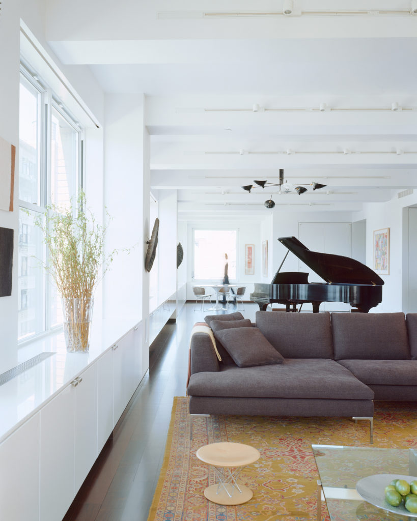 Chelsea Loft, Living Room by Delson or Sherman Architects PC