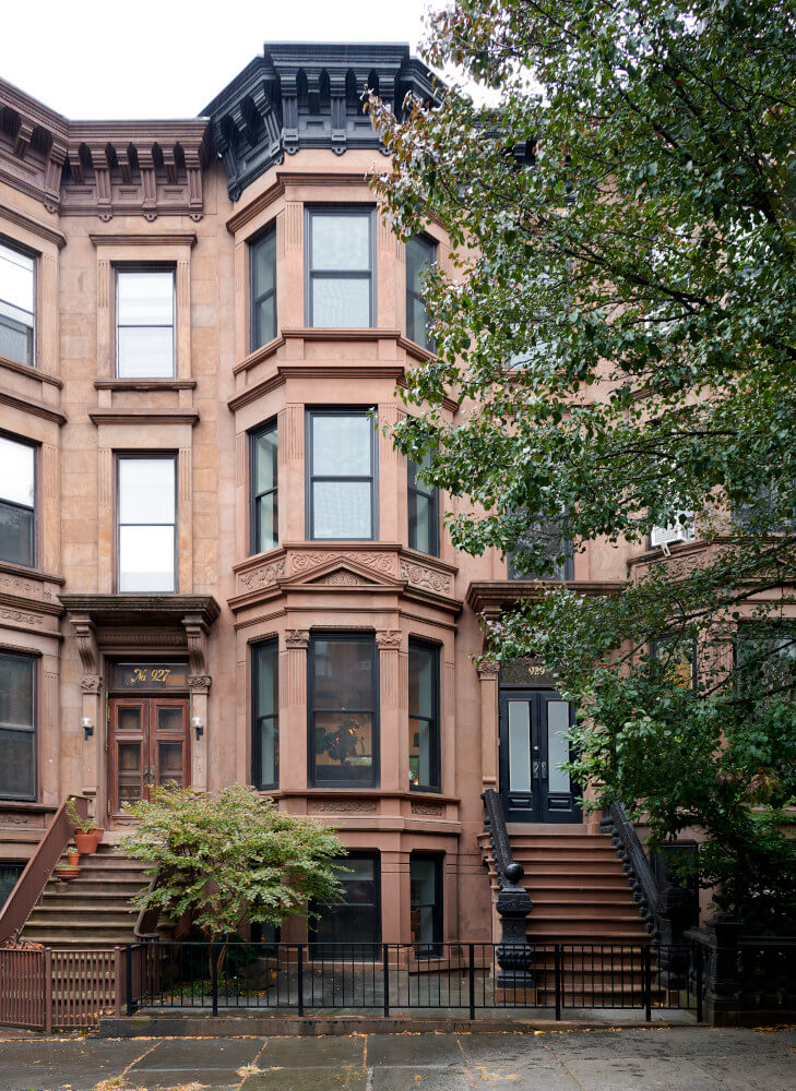 Park Slope Additions, Front Facade by Delson or Sherman Architects
