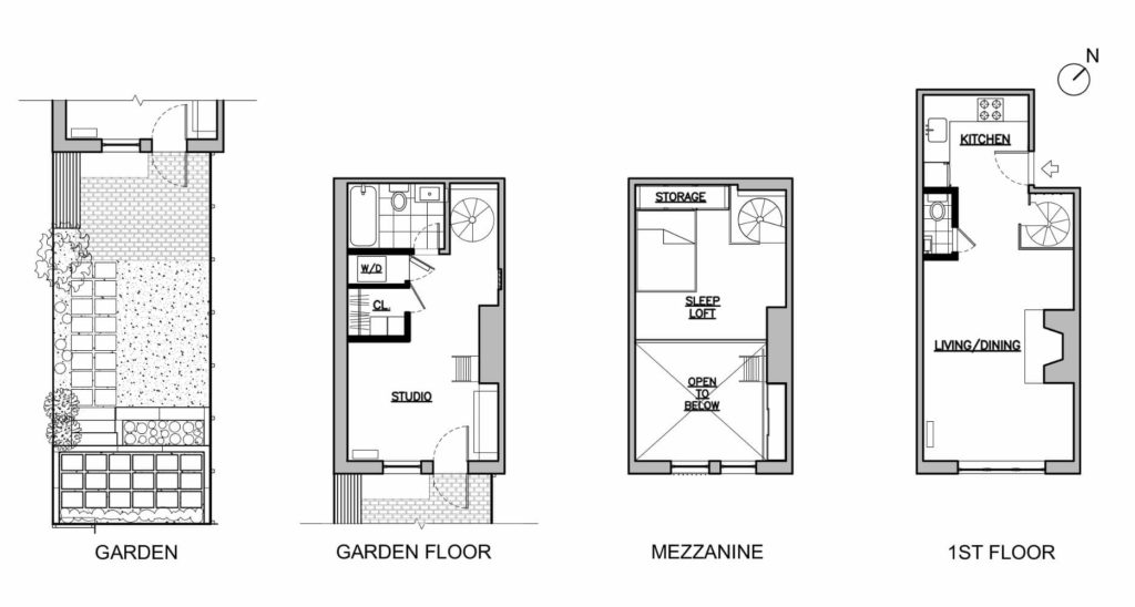 Park Slope Duplex Blueprint by Delson or Sherman Architects PC
