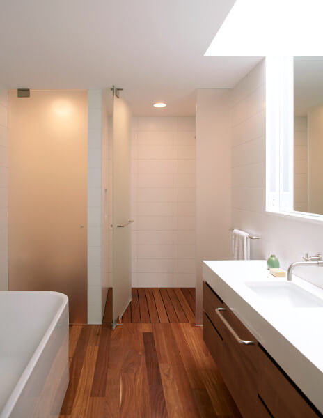 Upper West Side Limestone, Bathroom by Delson or Sherman Architects PC