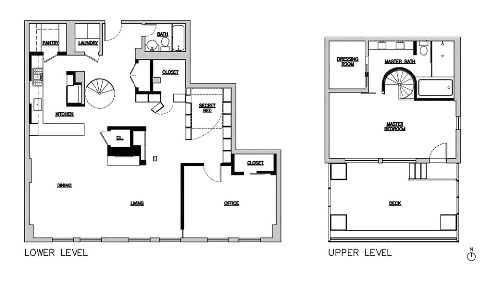 Chelsea Penthouse Blueprint by Delson or Sherman Architects PC