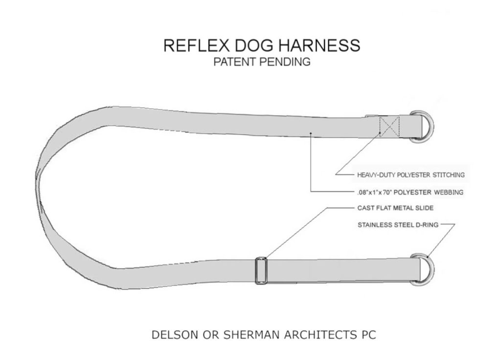 Reflex Dog Harness by Delson or Sherman Architects 