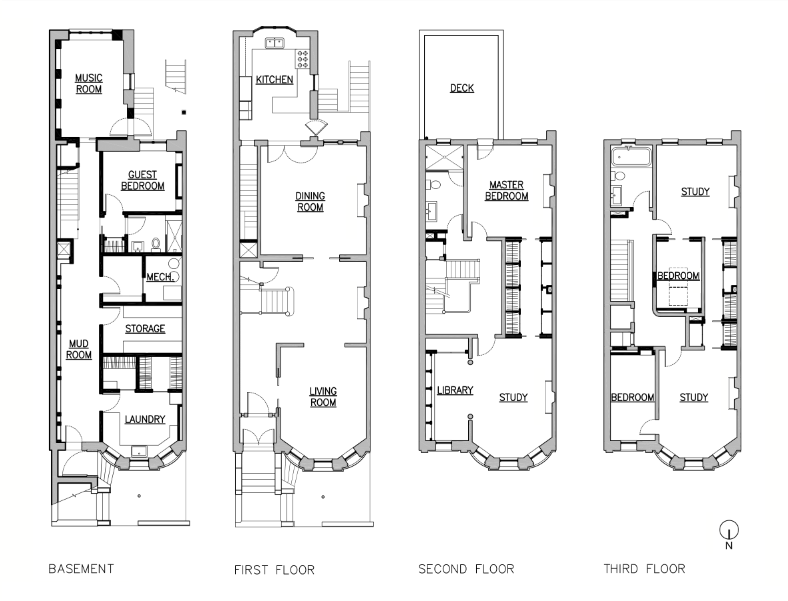 Park Slope Limestone Blueprint by Delson or Sherman Architects