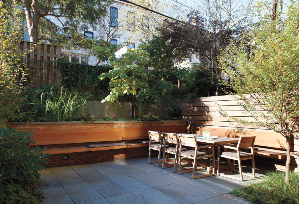 Park Slope Townhouse, Backyard by Delson or Sherman Architects PC