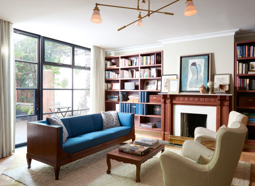 Park Slope Brownstone, Living Room by Delson or Sherman Architects PC