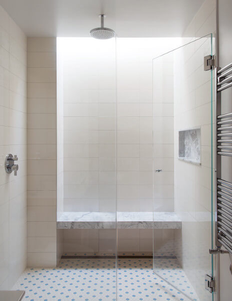 	Prospect Park West House, Bathroom by Delson or Sherman Architects PC