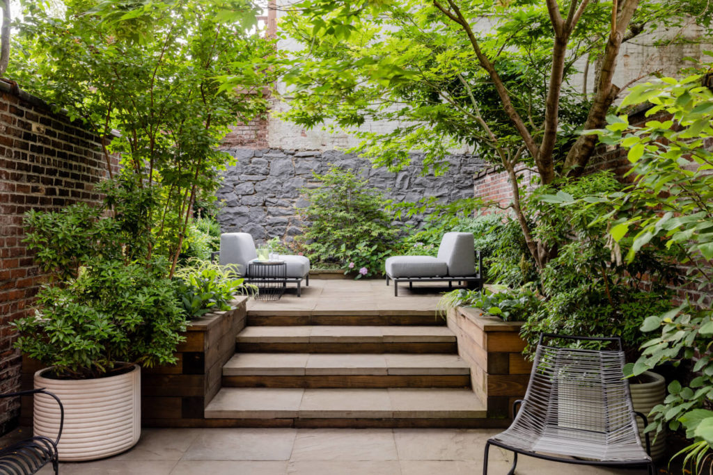 Prospect Heights Brownstone, Garden by Delson or Sherman Architects PC