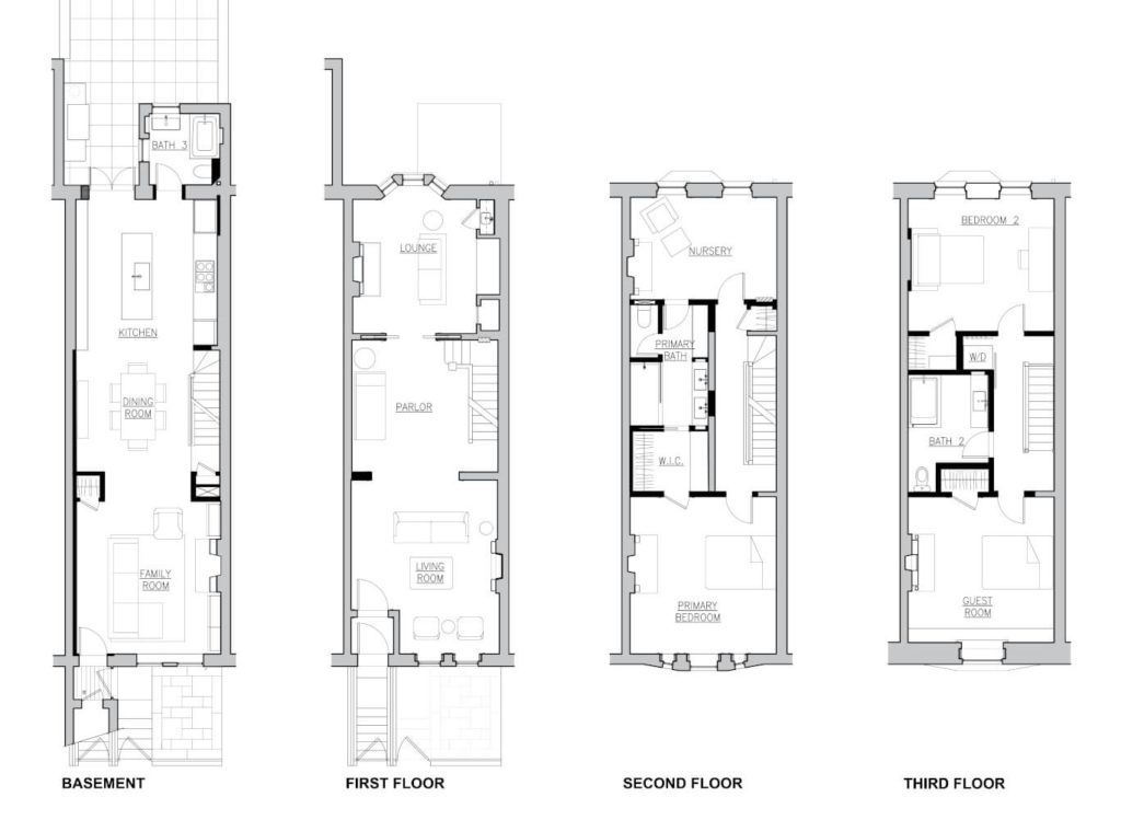 Prospect Heights Brownstone Blueprint by Delson or Sherman Architects PC 