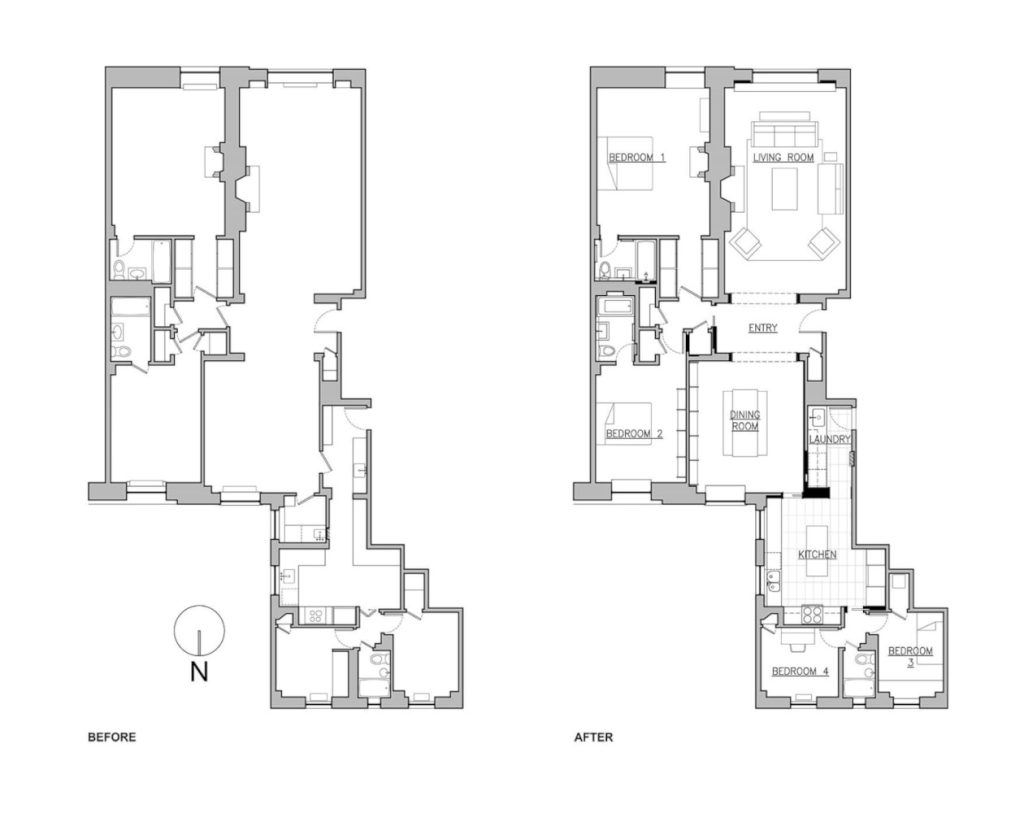 Upper East Side Apartment Blueprint by Delson or Sherman Architects PC