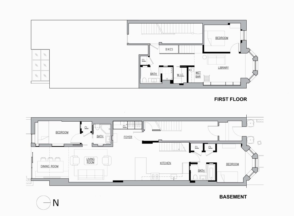Upper West Side Duplex Blueprint by Delson or Sherman Architects PC